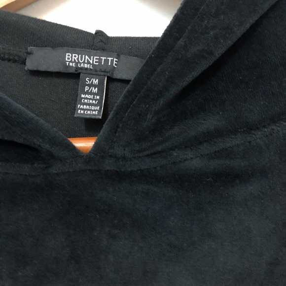 🆕 size S/M Brunette Hoodie Tunic Black/Blonde - Picture 4 of 5